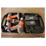 Black & Decker Cordless Drill Set with Chargers and Carry Case