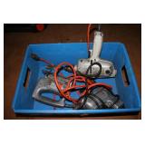 Box of 3 Vintage Electric Power Tools with Cords