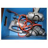 Box of 3 Vintage Electric Power Tools with Cords
