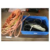 Assorted Extension Cords and Power Strip