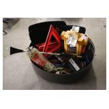 Automotive Emergency Kit with Jump Starter, Power Inverter, and Accessories