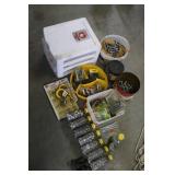 Collection of Hardware Fasteners and Storage Drawers