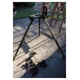 Vintage Ridgid Pipe Threader Stand with Accessories