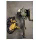 Vintage Hand Crank sheet metal crimper and Electric Power bead roller