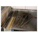 Welding Supplies Lot with Mild Steel Electrodes, Wire Brushes, and Chipping Hammers