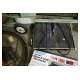 Plasplugs Tile Cutter, Drain Cleaner Snake, Rolling Sprayer, and Hose Lot