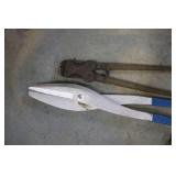 Large Sheet Metal Hand Seamer and Bolt Cutter Set
