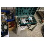 Collection of Electrical Supplies Including Boxes, Switches, Connectors, and Hardware