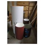 Collection of 4 Sheet Metal Rolls in Assorted Colors and Sizes