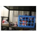 Garage Lot with Gas Cans, Funnels, Oilers, Files and More