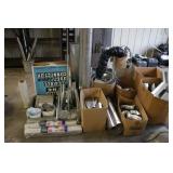 Assorted HVAC Ductwork Connectors, Elbows, and Flex Ducting