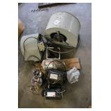 Collection of HVAC Blower Motors, Fans, and Pulleys