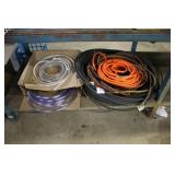 Collection of Industrial Hoses and Tubing Assorted Lengths