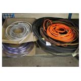 Collection of Industrial Hoses and Tubing Assorted Lengths