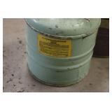 Pair of Vintage Metal Chemical Safety Cans 1,1,1-Trichloroethane