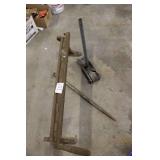 Vintage Metal Tire Changer and Bead Breaker Tools