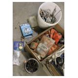 Assorted Hardware and Hand Tool Parts Collection