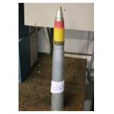Inert Military Artillery Shell with Colored Tip