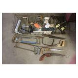 Assorted Vintage Hand Saws, Braces, and Hand Tools Collection