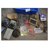 Large Mixed Lot of Drill Bits, Taps, and Tooling Supplies