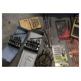 Large Mixed Lot of Drill Bits, Taps, and Tooling Supplies