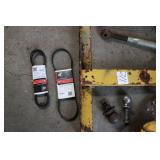 Automotive Garage Lot with Belts, Hitch Balls, Shop Heater, and Accessories