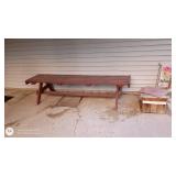 Wooden bench