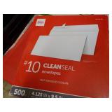 500 Clean Seal #10 Self Adhesive Cl... 500 Clean Seal #10 Self Adhesive Cl...