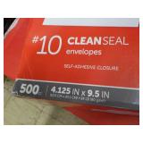 500 Clean Seal #10 Self Adhesive Cl... 500 Clean Seal #10 Self Adhesive Cl...