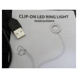 Clip On LED Ring Light... Clip On LED Ring Light...