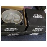 4 Woof Society Dog Bowls 6" Diamete... 4 Woof Society Dog Bowls 6" Diamete...
