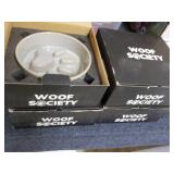 4 Woof Society Dog Bowls 6" Diamete... 4 Woof Society Dog Bowls 6" Diamete...