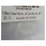 Floral Office Chair Mat Cyan Blue 3... Floral Office Chair Mat Cyan Blue 3...