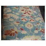 Floral Office Chair Mat Cyan Blue 3... Floral Office Chair Mat Cyan Blue 3...
