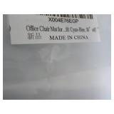 Floral Office Chair Mat Cyan Blue 3... Floral Office Chair Mat Cyan Blue 3...