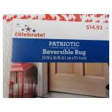 Patriotic Reversible 24 x 36" Rug a... Patriotic Reversible 24 x 36" Rug a...