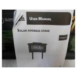 Casalux Solar Address Stake... Casalux Solar Address Stake...