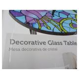 Decorative Collapsible Glass Table... Decorative Collapsible Glass Table...