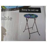 Decorative Collapsible Glass Table... Decorative Collapsible Glass Table...