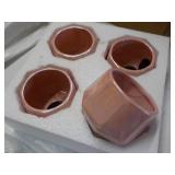Set of 4 Ceramic Pots 4" tall... Set of 4 Ceramic Pots 4" tall...