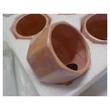 Set of 4 Ceramic Pots 4" tall... Set of 4 Ceramic Pots 4" tall...