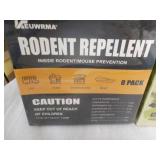1 Rodent Repellent 8 pack and 3 box... 1 Rodent Repellent 8 pack and 3 box...