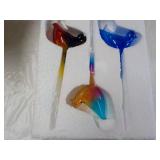 3 Plant Self Watering Glass Birds... 3 Plant Self Watering Glass Birds...