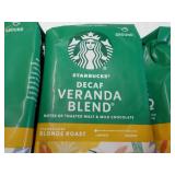4 Starbucks Decaf Veranda Blend Cof... 4 Starbucks Decaf Veranda Blend Cof...