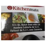 KitchenMate 5 1/2 qt. Dutch Oven wi... KitchenMate 5 1/2 qt. Dutch Oven wi...