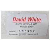 David White Sight Level L6-20A Model 8824 with Case and Manual David White Sight Level L6-20A Model 8824 with Case and Manual