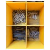Organizer Box with Assorted Nails, Bolts, Screws, and Sandpaper Rolls Organizer Box with Assorted Nails, Bolts, Screws, and Sandpaper Rolls