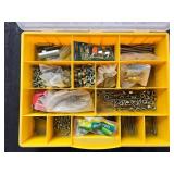 Yellow Organizer Box with Assorted Nuts, Bolts, Screws and Hardware Yellow Organizer Box with Assorted Nuts, Bolts, Screws and Hardware