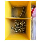 Yellow Organizer Box with Assorted Nuts, Bolts, Screws and Hardware Yellow Organizer Box with Assorted Nuts, Bolts, Screws and Hardware