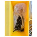 Yellow Organizer Box with Assorted Nuts, Bolts, Screws and Hardware Yellow Organizer Box with Assorted Nuts, Bolts, Screws and Hardware